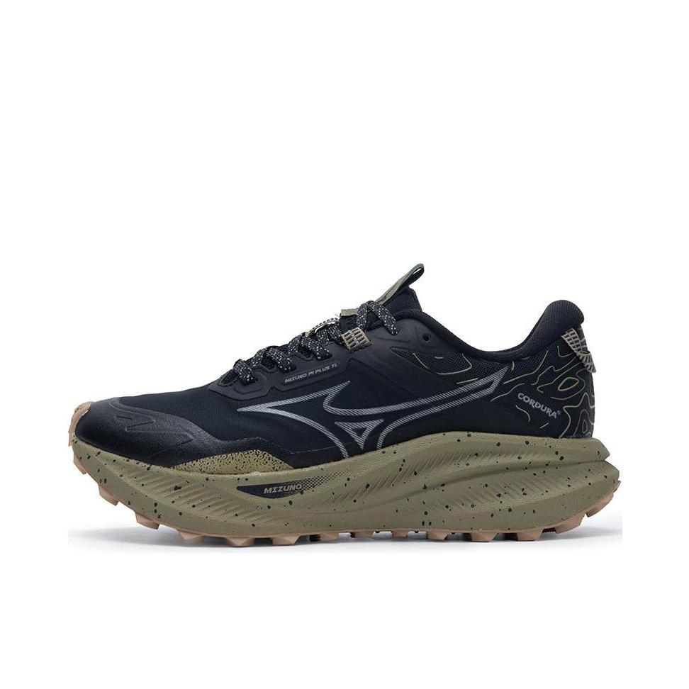 推荐商品：Mizuno/美津浓 Wave Solar V2 减震透气 防滑耐磨 户外 机能 跑鞋 黑色/釉黄