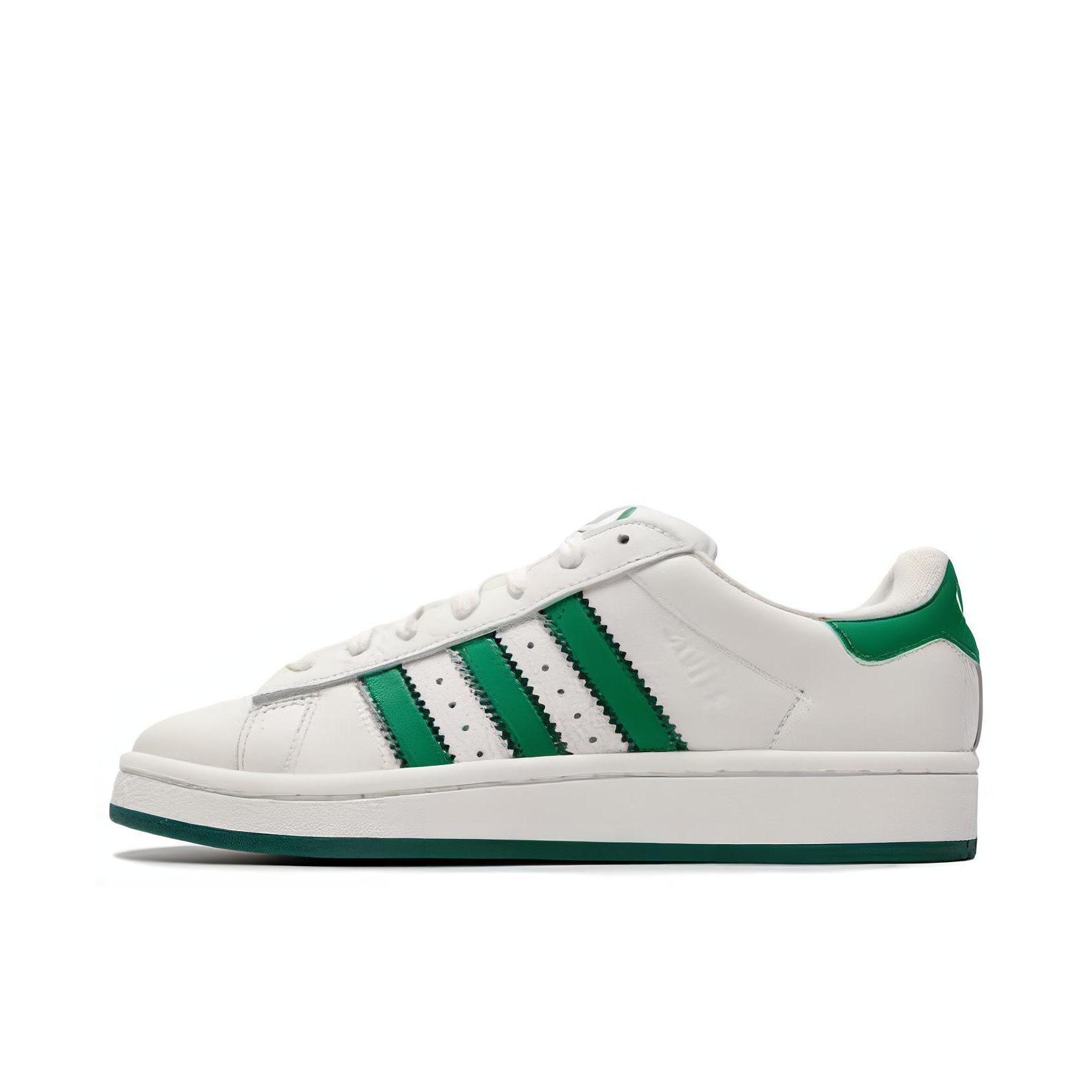 推荐商品：adidas Originals Campus 板鞋 防滑耐磨舒适百搭复古休闲 奶油白/绿色