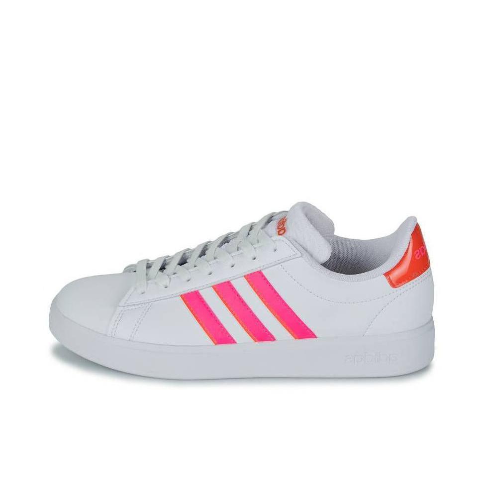 推荐商品：adidas NEO Grand Court 2.0 板鞋 防滑耐磨舒适透气时尚百搭轻运动贴合 女款/白色/玫红色