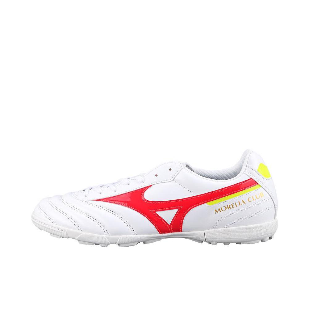 推荐商品：Mizuno/美津浓  Morelia 2 Club TF  防滑耐磨 舒适轻便 减震透气 胶质 短钉  足球鞋 飞盘鞋 白色/红色