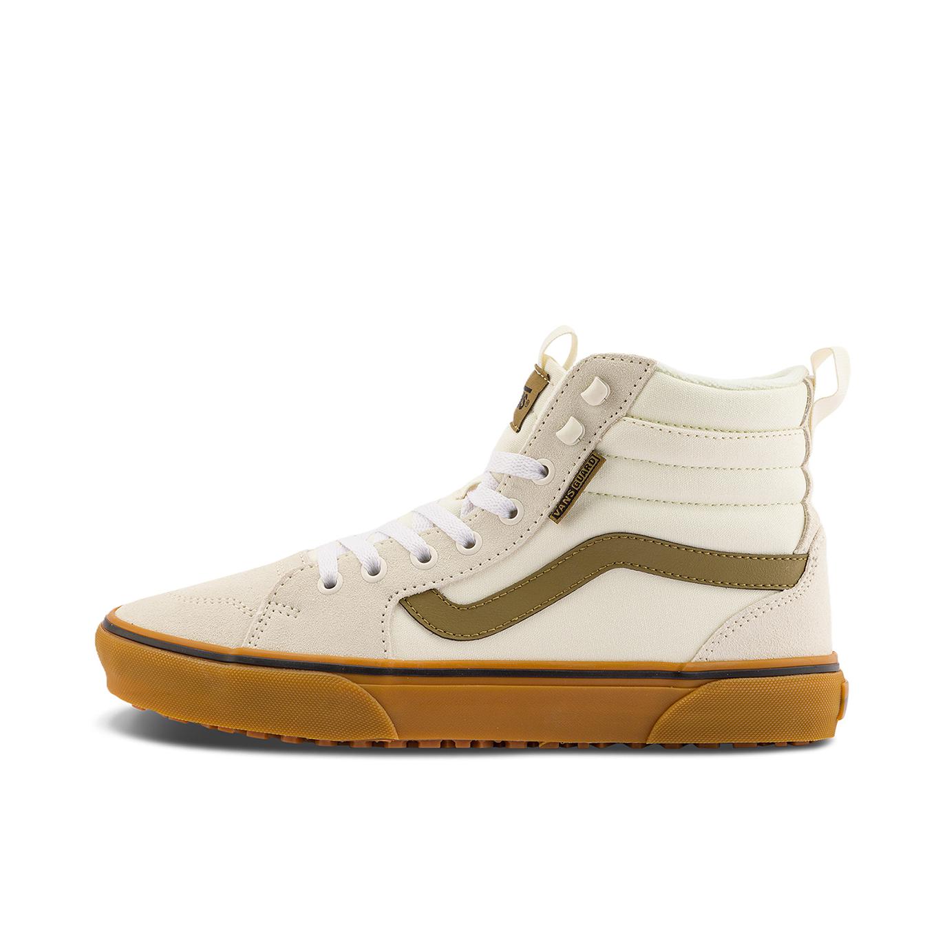 推荐商品：Vans/范斯 Filmore 高街风 防滑耐磨 轻便透气 舒适 百搭潮流 复古 简约美式 帆布鞋 板鞋 高帮/白色