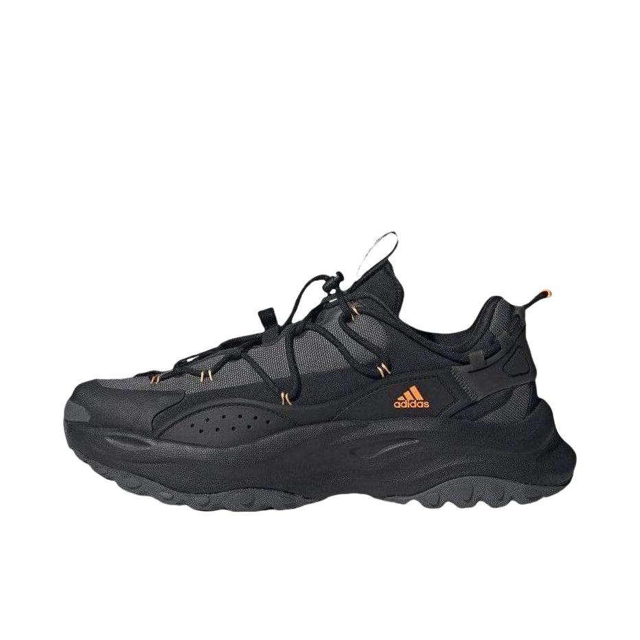 推荐商品：adidas Maxxwavy 跑鞋 缓震耐磨厚底增高织物回弹 黑色