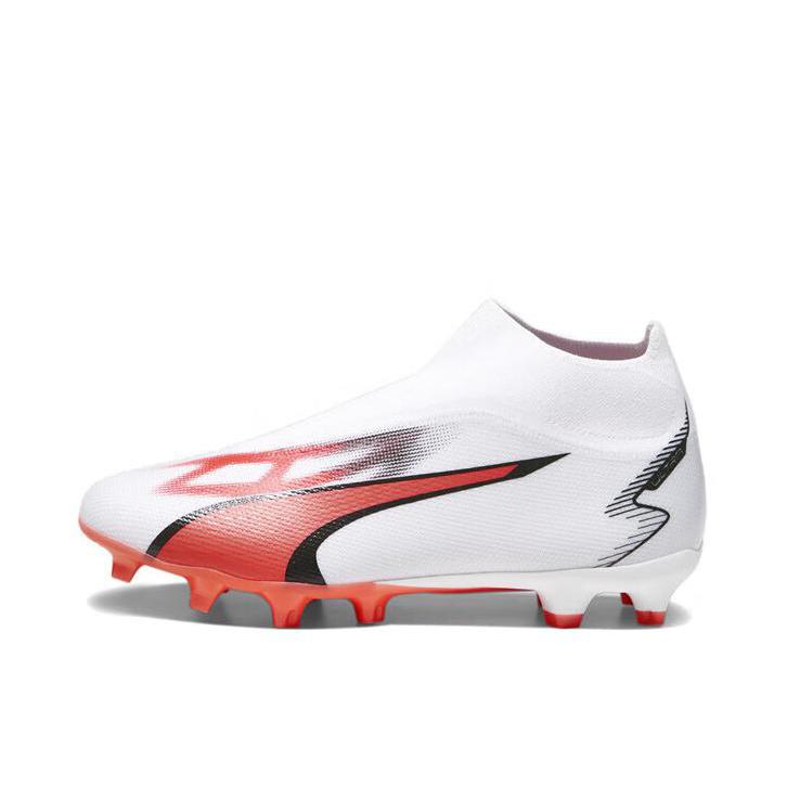 推荐商品：Puma/彪马 Ultra Match+ LL FG/AG 中帮 长钉 人造草地 足球鞋 白色/黑色/火红色