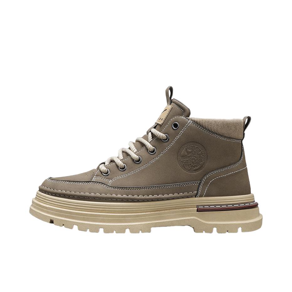 推荐商品：回力 简约 复古 及踝 英伦风 马丁靴 WXY-J549C 棕色