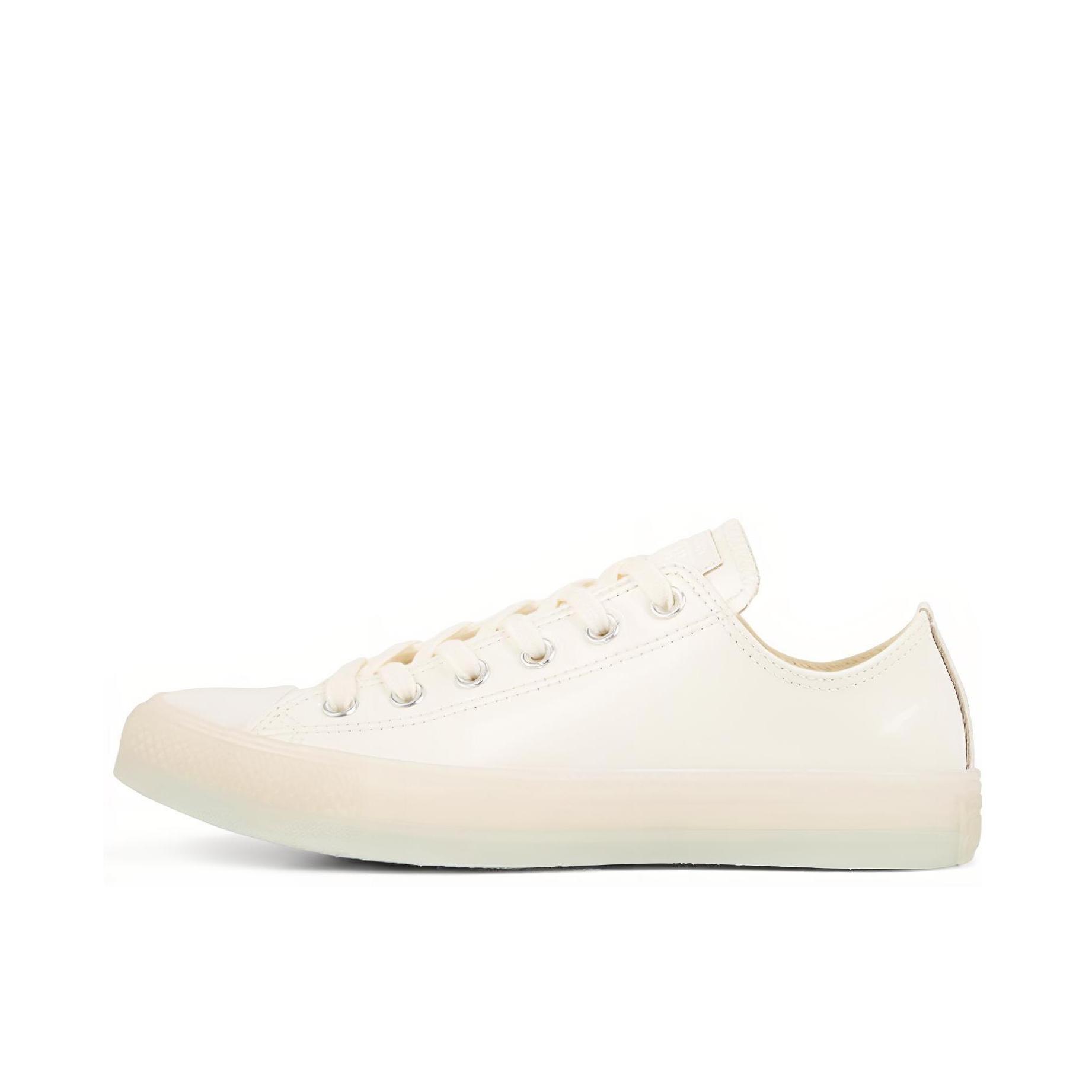 推荐商品：Converse/匡威 Chuck Taylor All Star 帆布鞋 常青款轻便防滑耐磨百搭复古圆头减震贴合高帮 White 纯白果冻Low