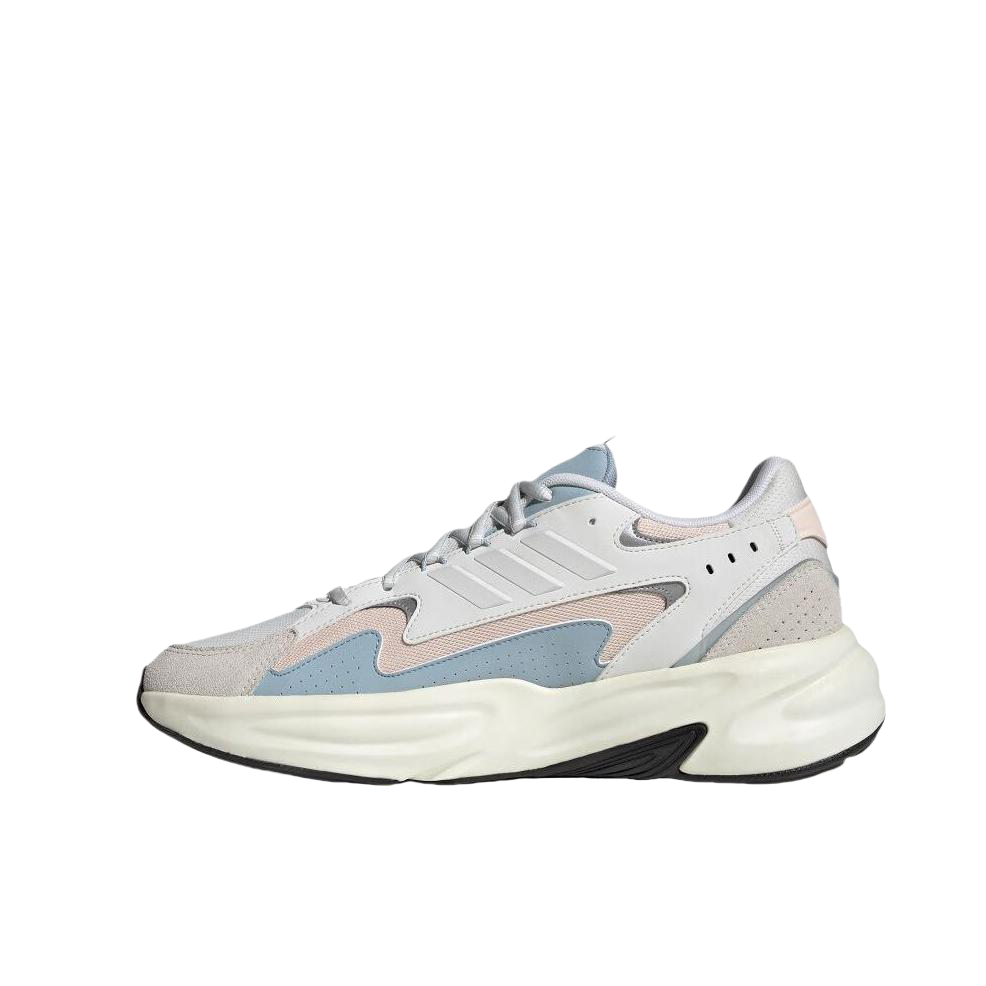 推荐商品：adidas Ozwave 厚底 增高 美观 系带 防水 轻运动 复古 老爹鞋 白色/粉色/蓝色/灰色