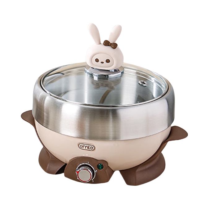 推荐商品：ERNTE EHP-1901-CW 多功能锅 2L 电火 不锈钢 烤涮两吃 迷你 一人食 家居版