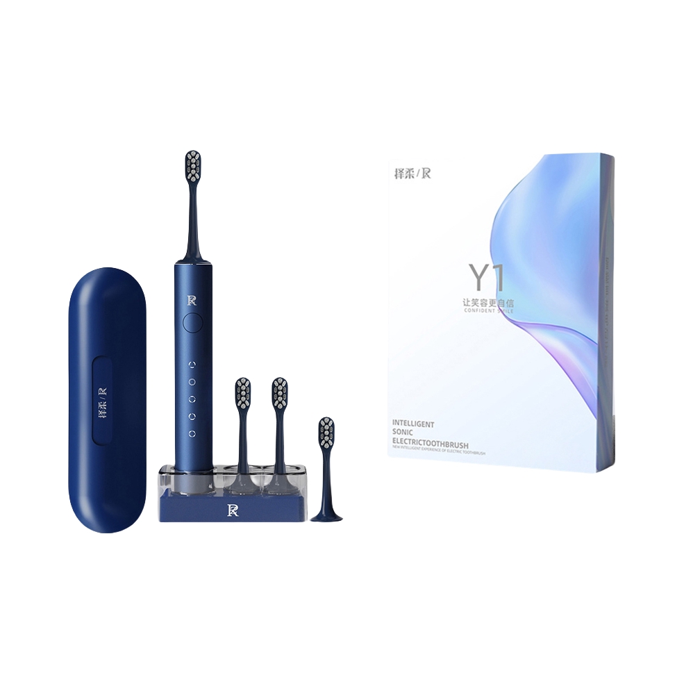 推荐商品：ZR/择柔 Y1 电动牙刷 成人款 无线充电 高频振动 软毛 充电式