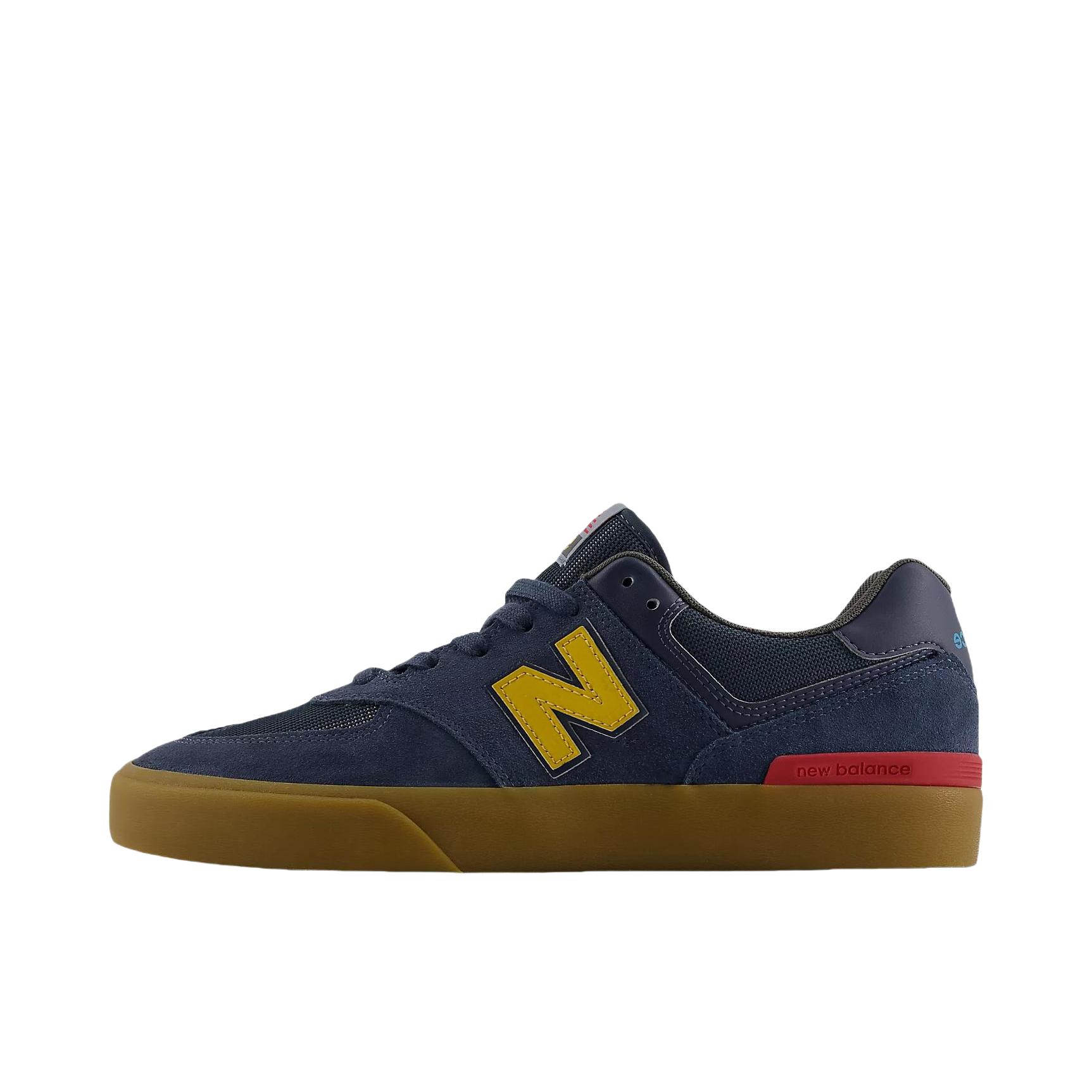 推荐商品：New Balance Numeric 574 Vulc 防滑耐磨 板鞋 D宽/海军蓝