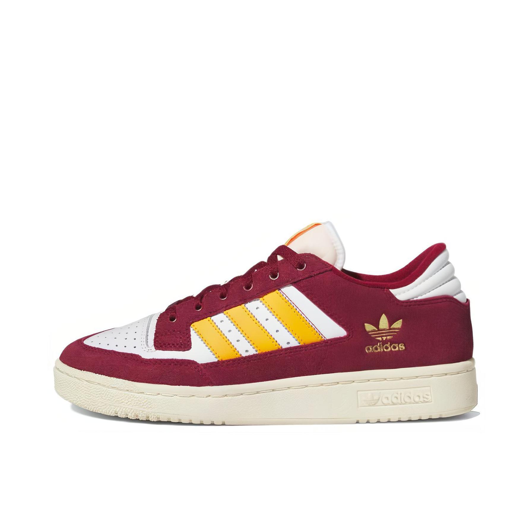 推荐商品：adidas originals Centennial 85 板鞋 舒适轻便防滑减震耐磨复古 红色/白色/黄色