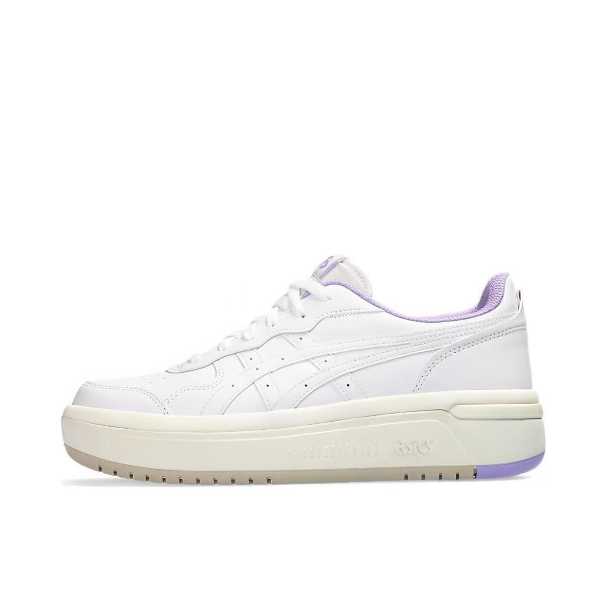 推荐商品：Asics/亚瑟士 Japan S ST 防滑耐磨 舒适减震 百搭复古 板鞋 白色/紫色