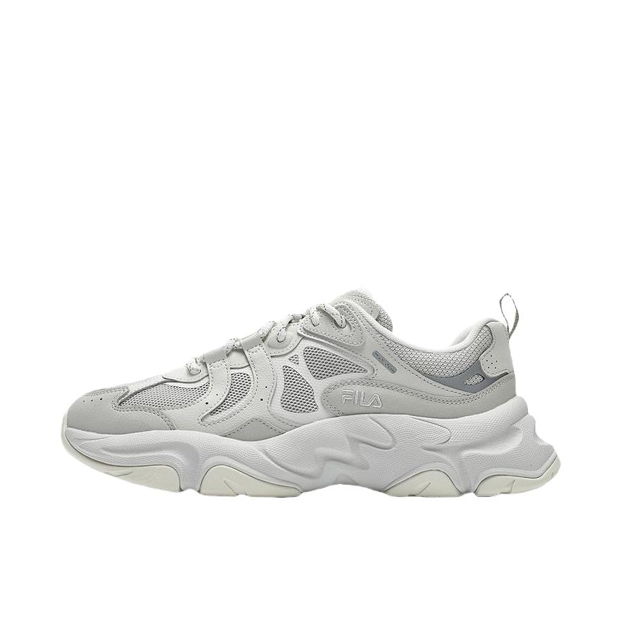 推荐商品：【张艺兴同款】FILA/斐乐 Mars 火星3 防滑耐磨 系带 舒适百搭 简约潮流 织物 合成革 网布 老爹鞋 桦树银
