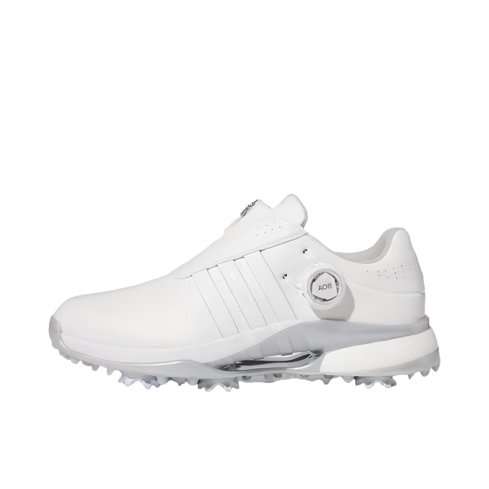 推荐商品：adidas Tour360 24 旋转按钮 舒适百搭 减震耐磨 高尔夫鞋 女款/白色