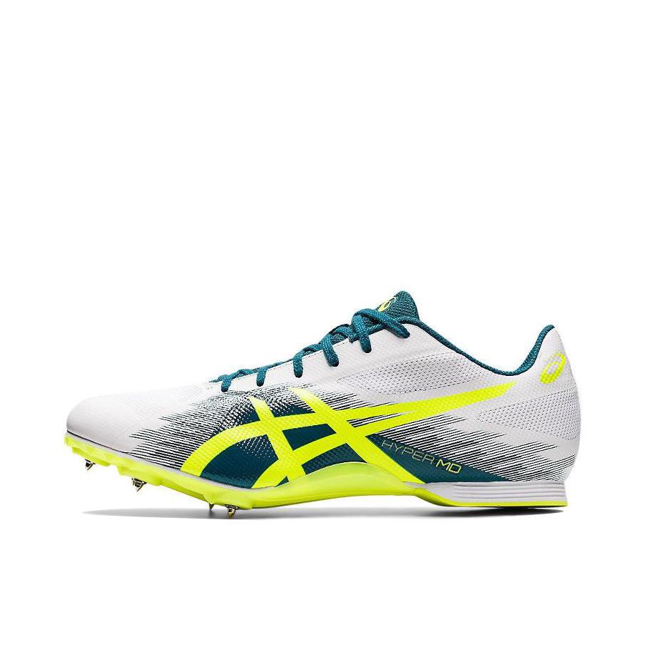 推荐商品：Asics/亚瑟士 Gun Lap 防滑耐磨 轻便缓震 短跑 钉鞋 跑鞋 白色/黄色