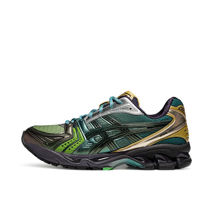推荐商品：Asics/亚瑟士 Gel-Kayano 14 跑鞋 舒适减震防滑耐磨网面百搭复古慢跑 P. Andrade联名/绿色