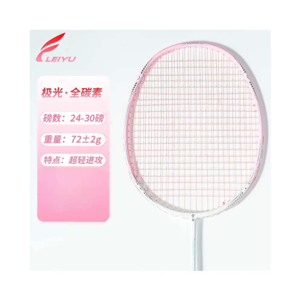 推荐商品：雷羽 极光系列 碳素 初学者 入门级 训练 耐打 羽毛球拍 LEIYU8888