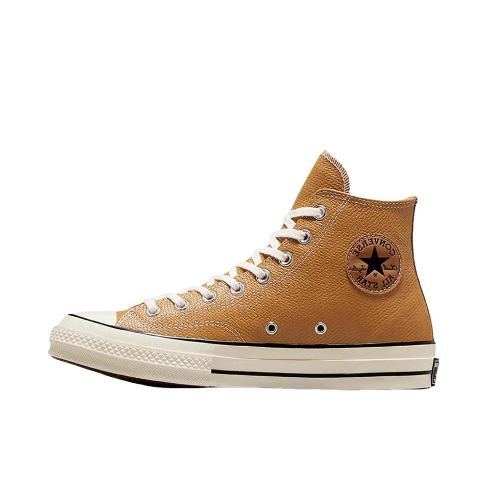 推荐商品：Converse/匡威 Chuck 70 帆布鞋 防滑耐磨薄底轻便透气舒适百搭复古时尚贴合圆头流光风 金色/黄色