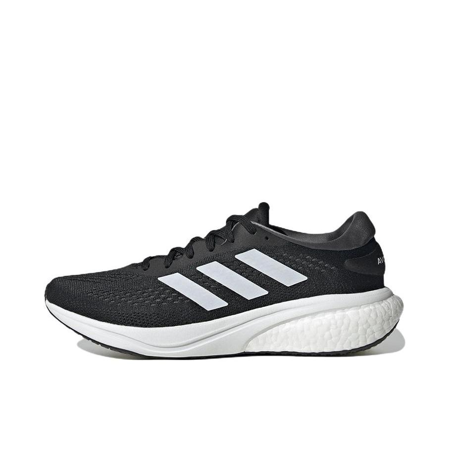 推荐商品：adidas Supernova 2 跑鞋 减震防滑耐磨网面透气回弹慢跑织物运动 男款/黑色/白色