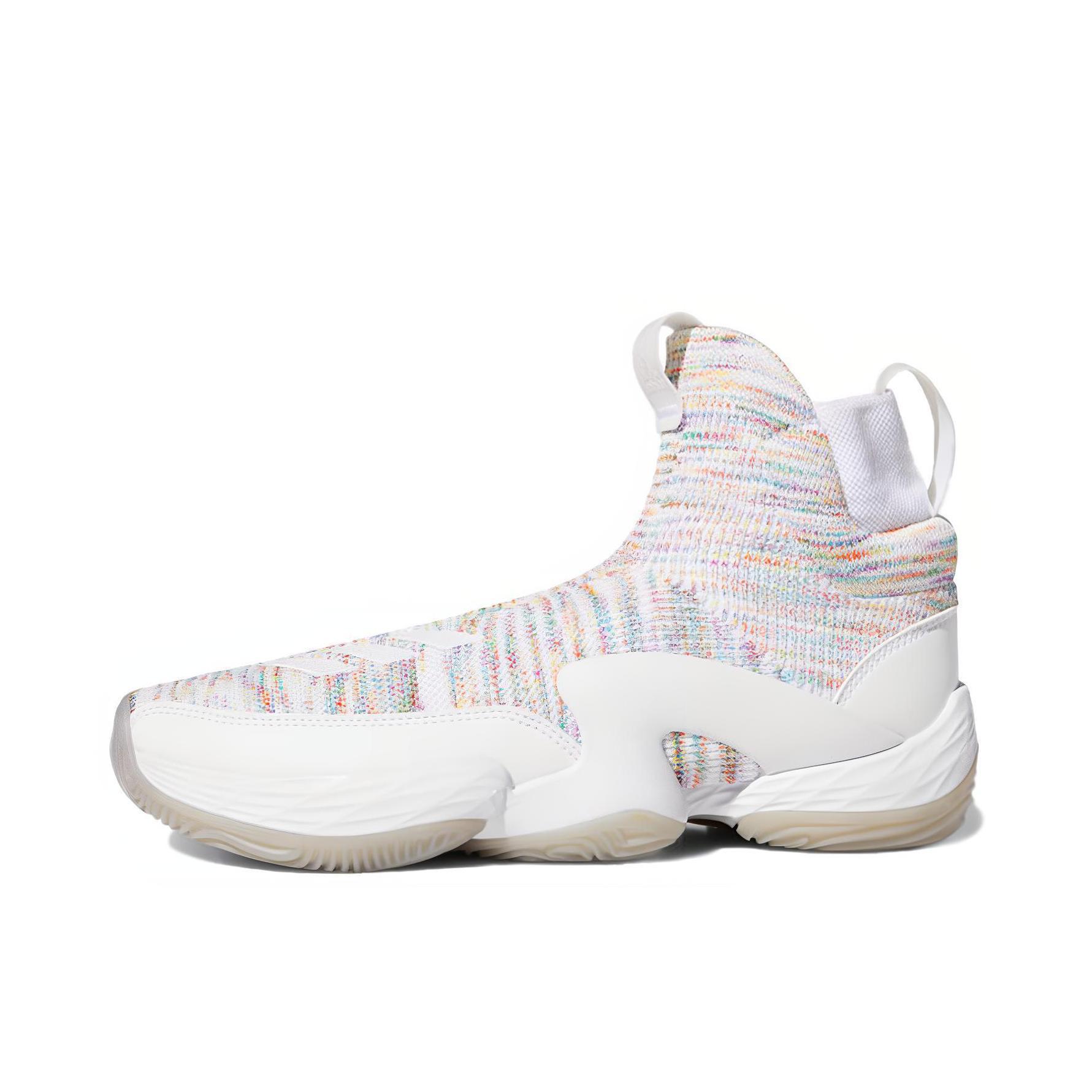 推荐商品：adidas N3xt L3v3l 2020 篮球鞋 舒适透气防滑耐磨合成革复古潮流休闲百搭 白色/多彩