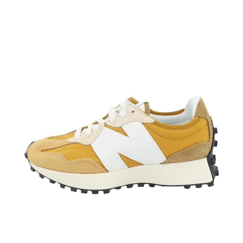 推荐商品：【IU同款】 New Balance 327 跑鞋 舒适复古防滑耐磨休闲透气减震拼接运动防水织物慢跑圆头 女款/土黄色