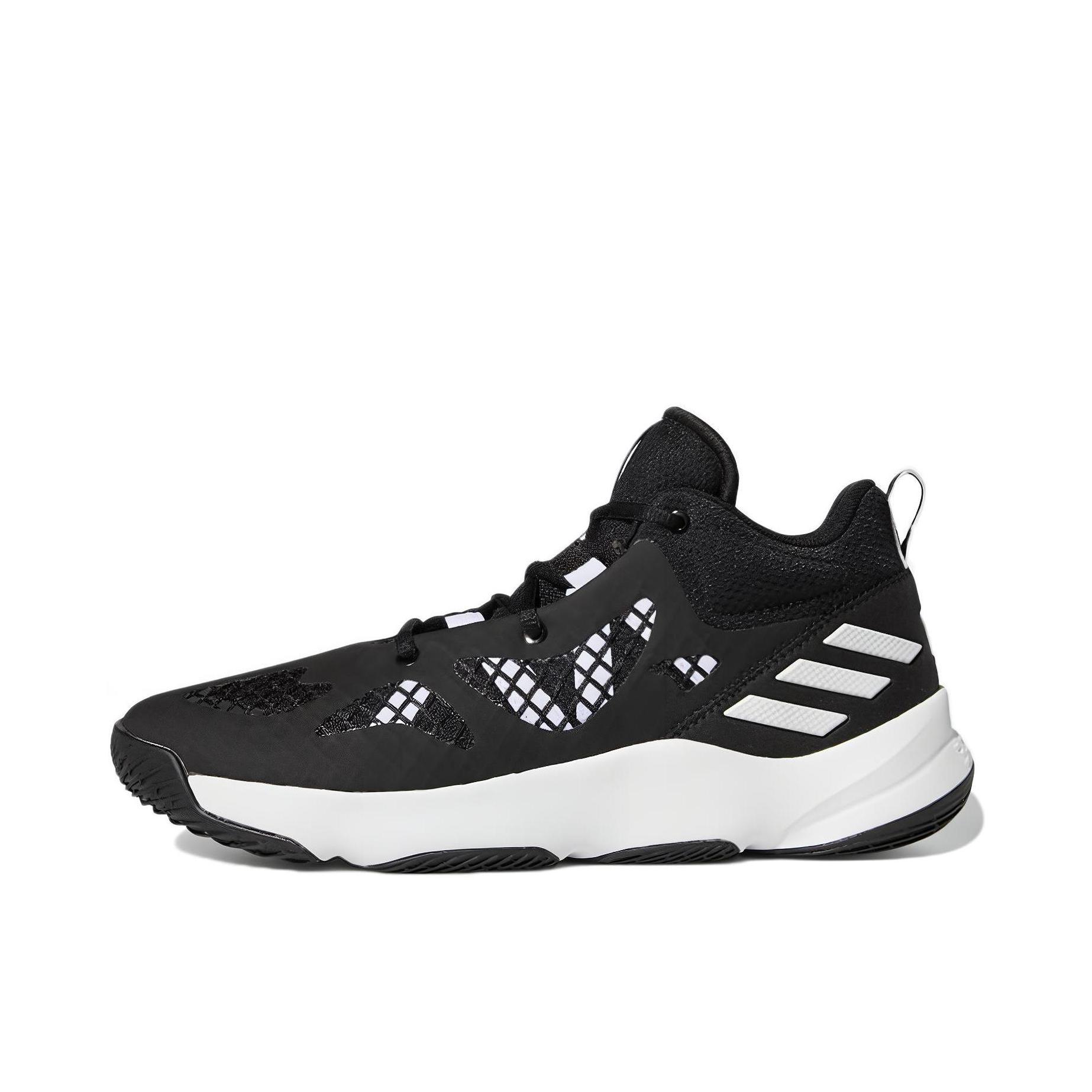 推荐商品：adidas Pro N3XT 2021 篮球鞋 复古舒适防滑耐磨实战 白色/黑色