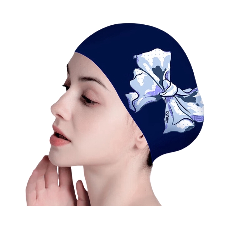 推荐商品：DUFAILY 防水 长发 舒适 柔软 泳帽