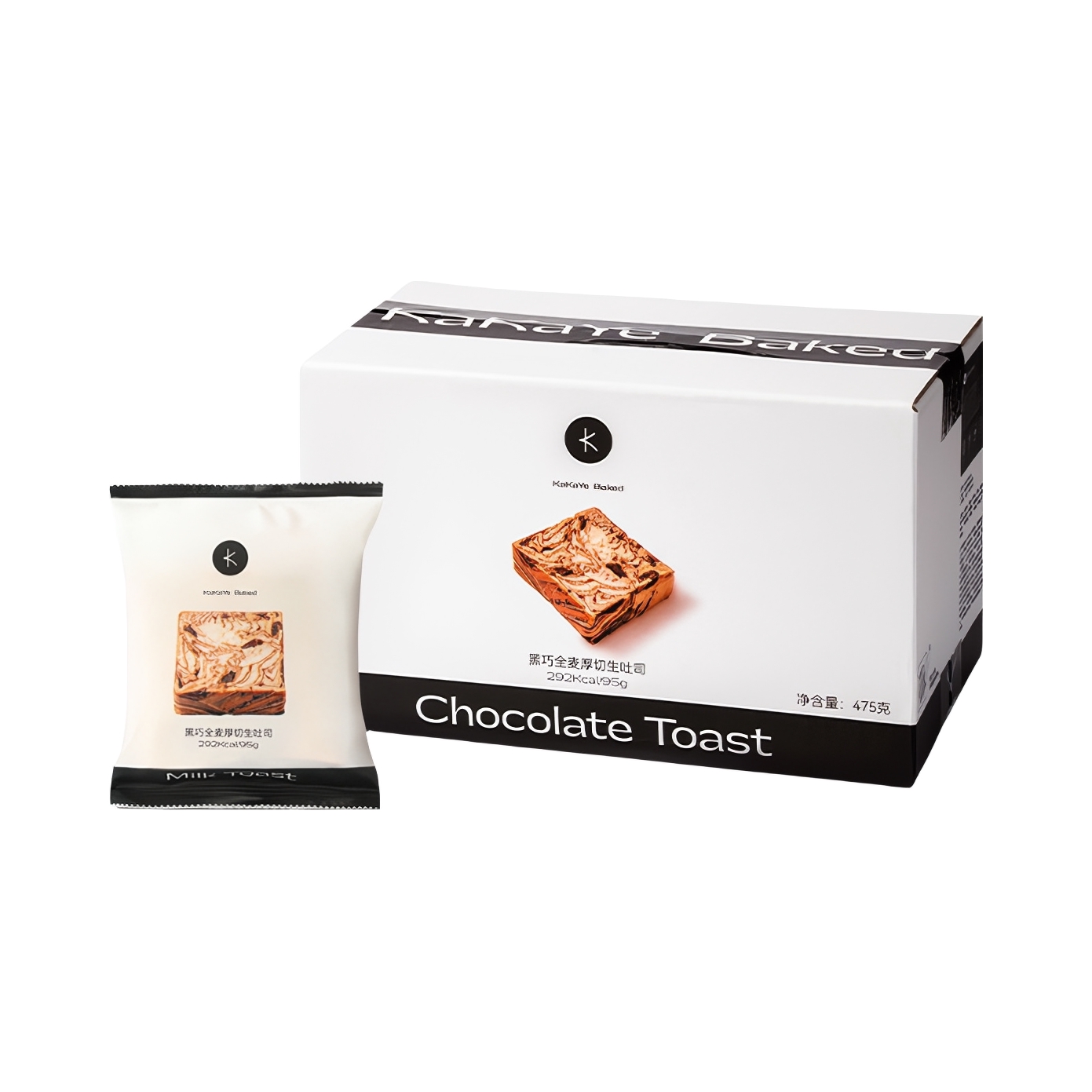 推荐商品：卡卡业 黑巧全麦厚切生吐司 475g 箱装 控糖高饱腹