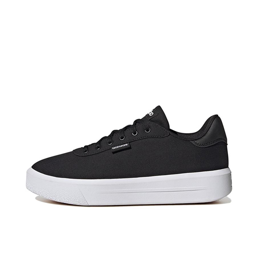 推荐商品：adidas neo Court Platform CIn 板鞋 防滑耐磨舒适轻便网球文化厚底增高复古百搭 黑色