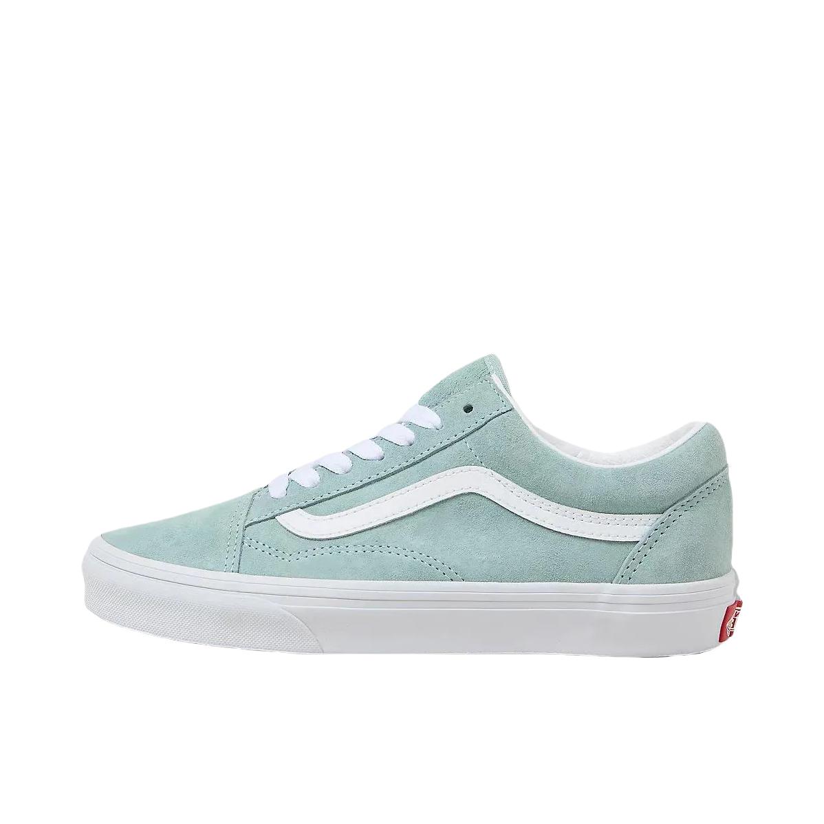 推荐商品：Vans/范斯 Old Skool 滑板鞋 板鞋 轻便防滑复古舒适经典 蓝色/亮白色