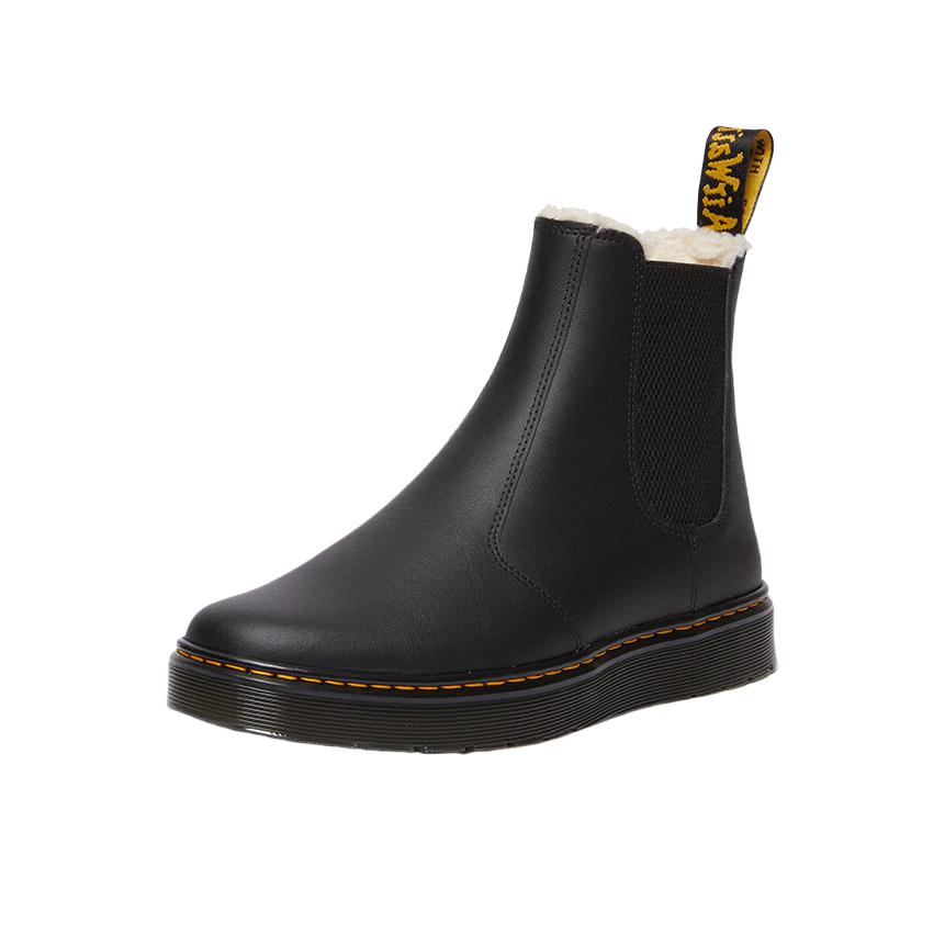 推荐商品：Dr. Martens Dorrian 保暖 通勤 毛绒 户外 切尔西靴 黑色