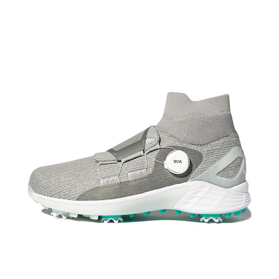推荐商品：adidas ZG21 MOTION BOA 舒适减震 运动休闲 有钉 高尔夫鞋 灰色/水绿