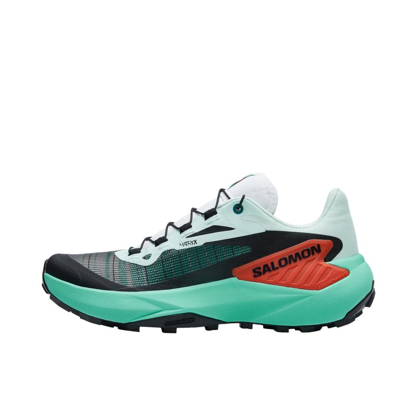推荐商品：Salomon/萨洛蒙 Genesis 户外鞋 越野跑鞋 防水耐磨稳定支撑抓地敏捷长距离轻量包裹织物 女款/海湾绿