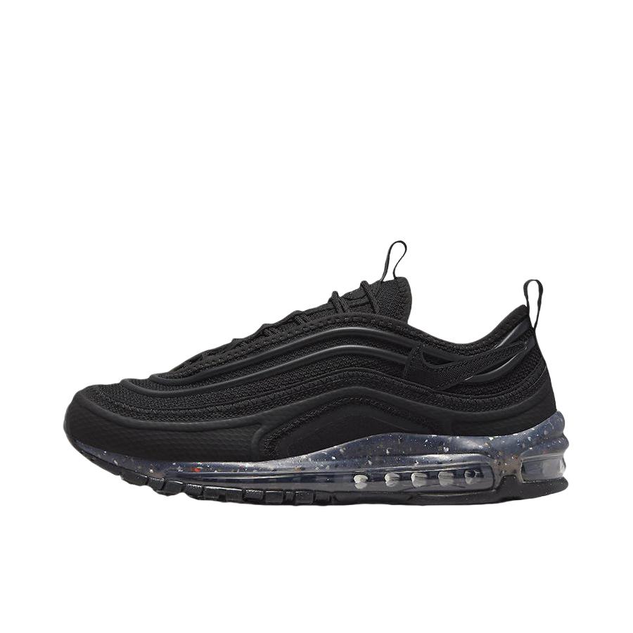 推荐商品：Nike Air Max 97 跑鞋 气垫减震全掌舒适透气防滑耐磨百搭复古织物合成革运动时尚圆头包裹性支撑 Terrascape/黑色