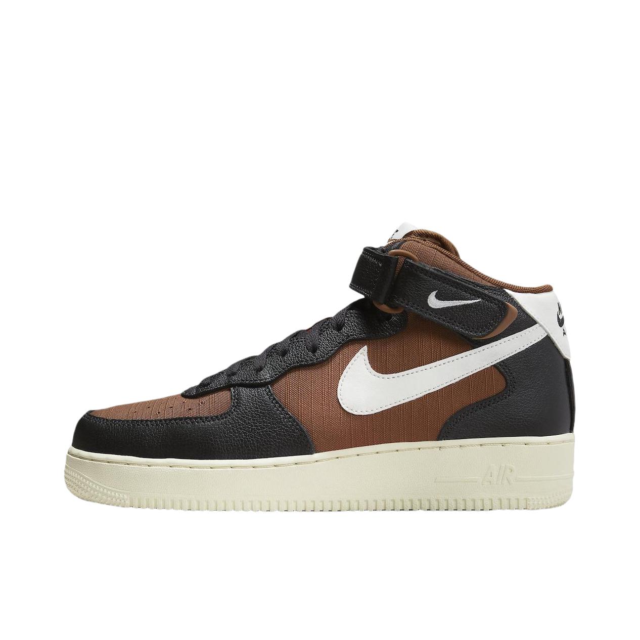 推荐商品：Nike Air Force 1 空军一号 板鞋 轻便舒适百搭耐磨防滑复古 Certified Fresh 中帮/黑色/棕色