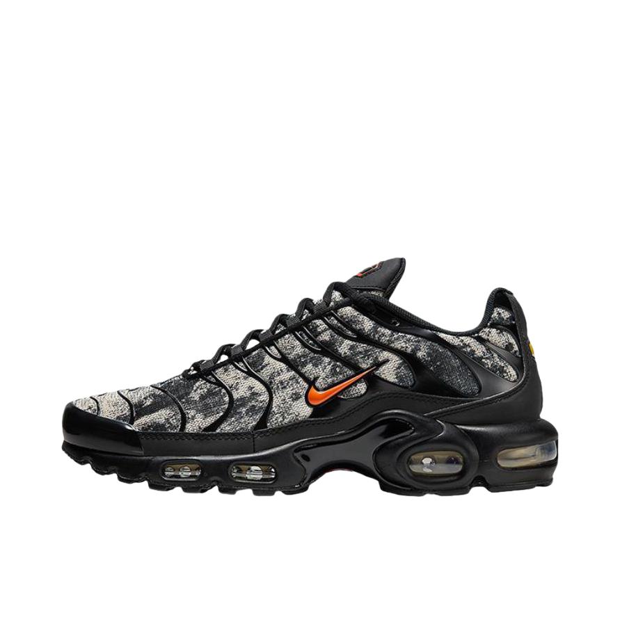 推荐商品：Nike Air Max Plus 跑鞋 休闲舒适轻便网布透气防滑耐磨气垫缓震包裹性贴合圆头  黑色/橙色