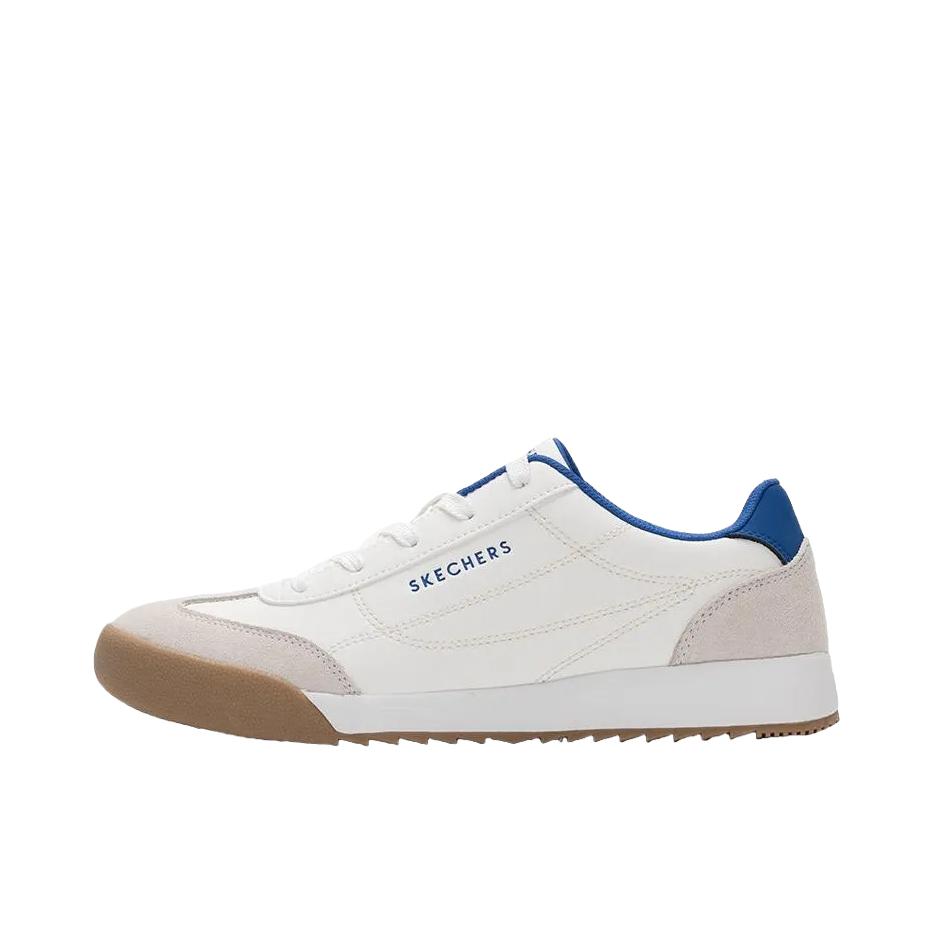 推荐商品：Skechers/斯凯奇 低帮 防滑 轻便 耐磨 德训 运动休闲鞋 183284 白色/棕色/蓝色
