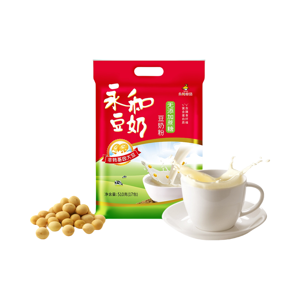 推荐商品：永和豆浆 无添加白砂糖豆奶粉 袋装 510g