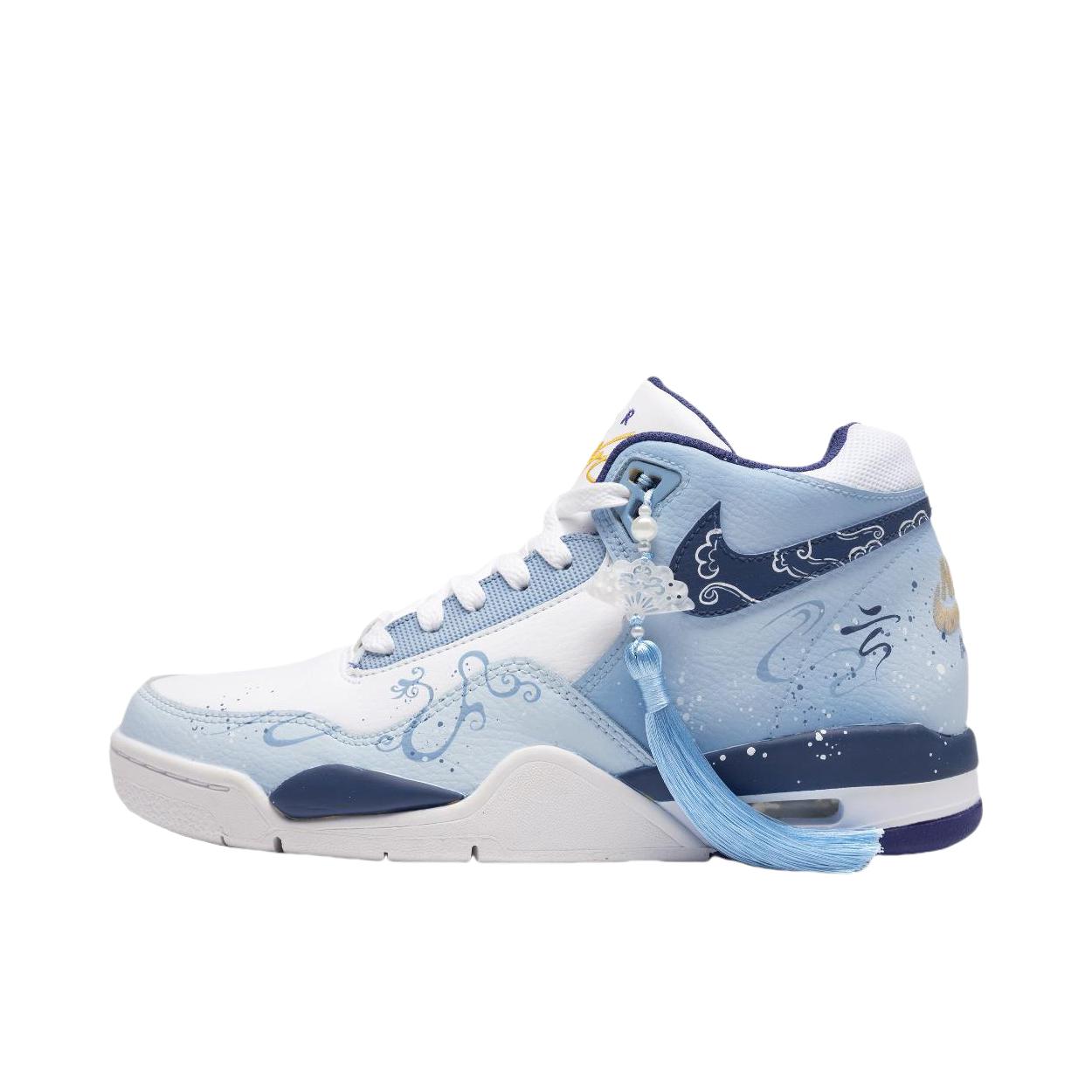 推荐商品：【定制球鞋】Nike Flight Legacy 高帮 舒适减震 防滑耐磨 潮流简约 防水 复古百搭 篮球鞋 苍龙揽云
