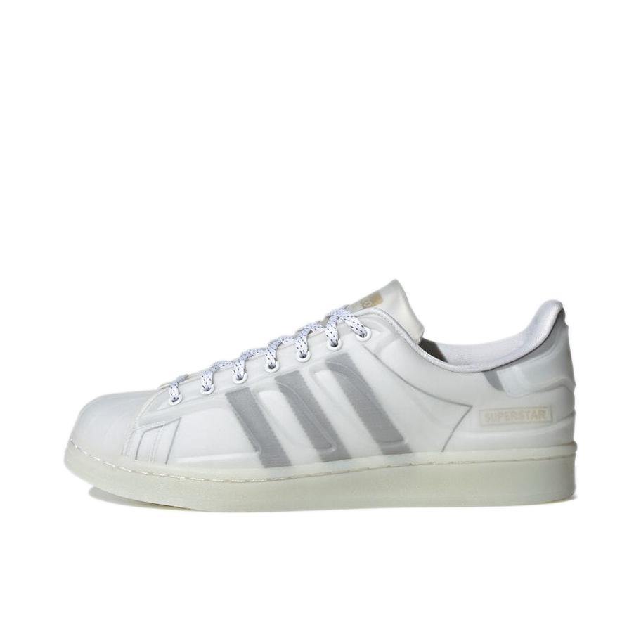 推荐商品：【宋雨琦同款】 adidas Originals Superstar 板鞋 轻便贝壳头薄底舒适百搭耐磨复古 纯白/灰色