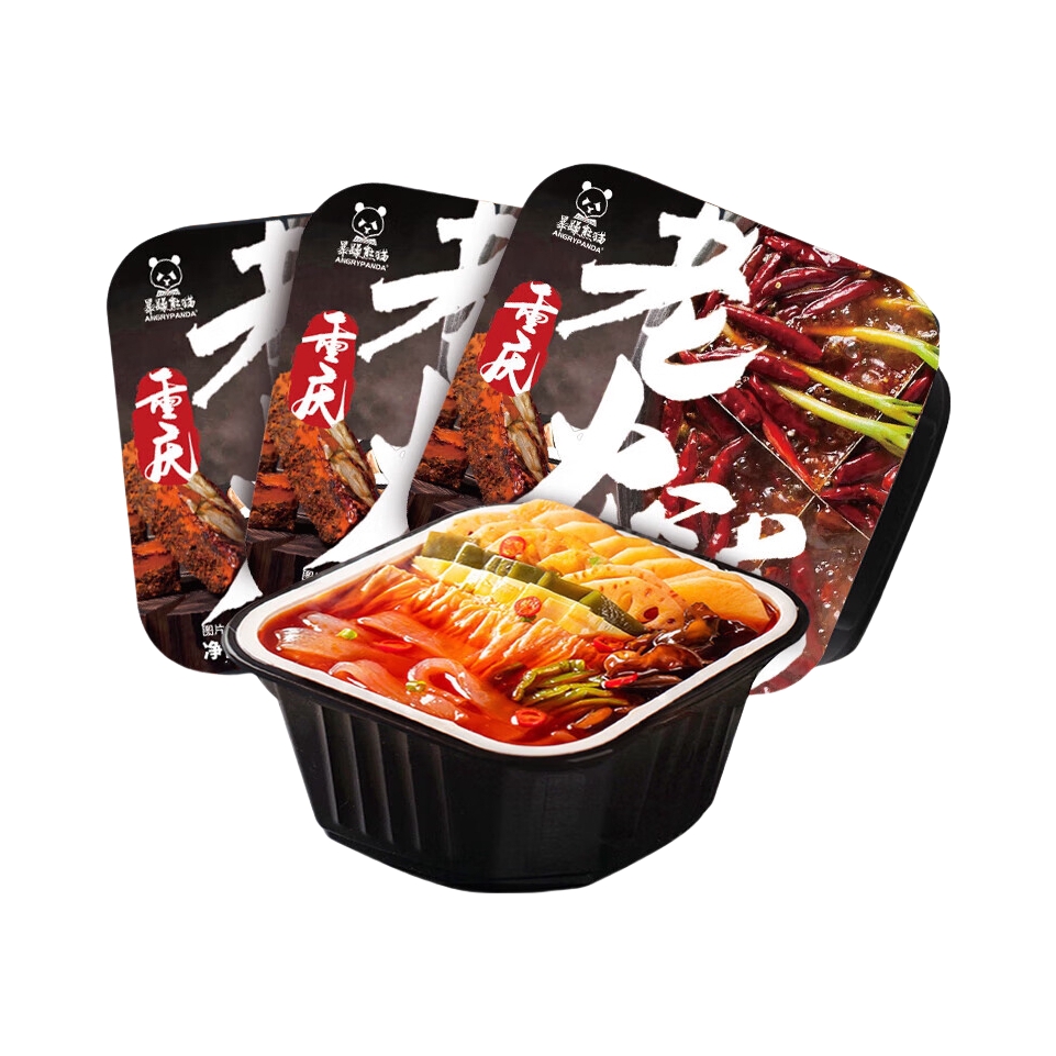 推荐商品：熊猫生气 全素老火锅 自热锅 盒装