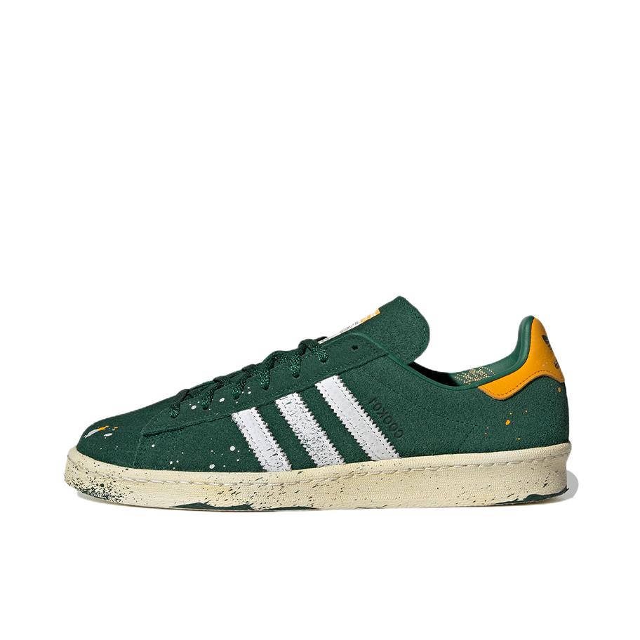 推荐商品：adidas originals Campus 80s 板鞋 复古减震透气防滑轻便休闲舒适耐磨低帮时尚潮流 暗绿