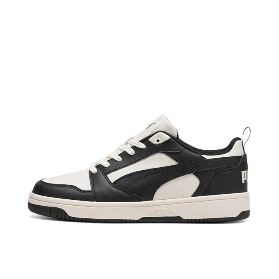 推荐商品：Puma/彪马 Rebound V6 小白鞋 板鞋 防滑耐磨舒适透气轻便复古百搭薄底耐穿篮球风 黑色/米色