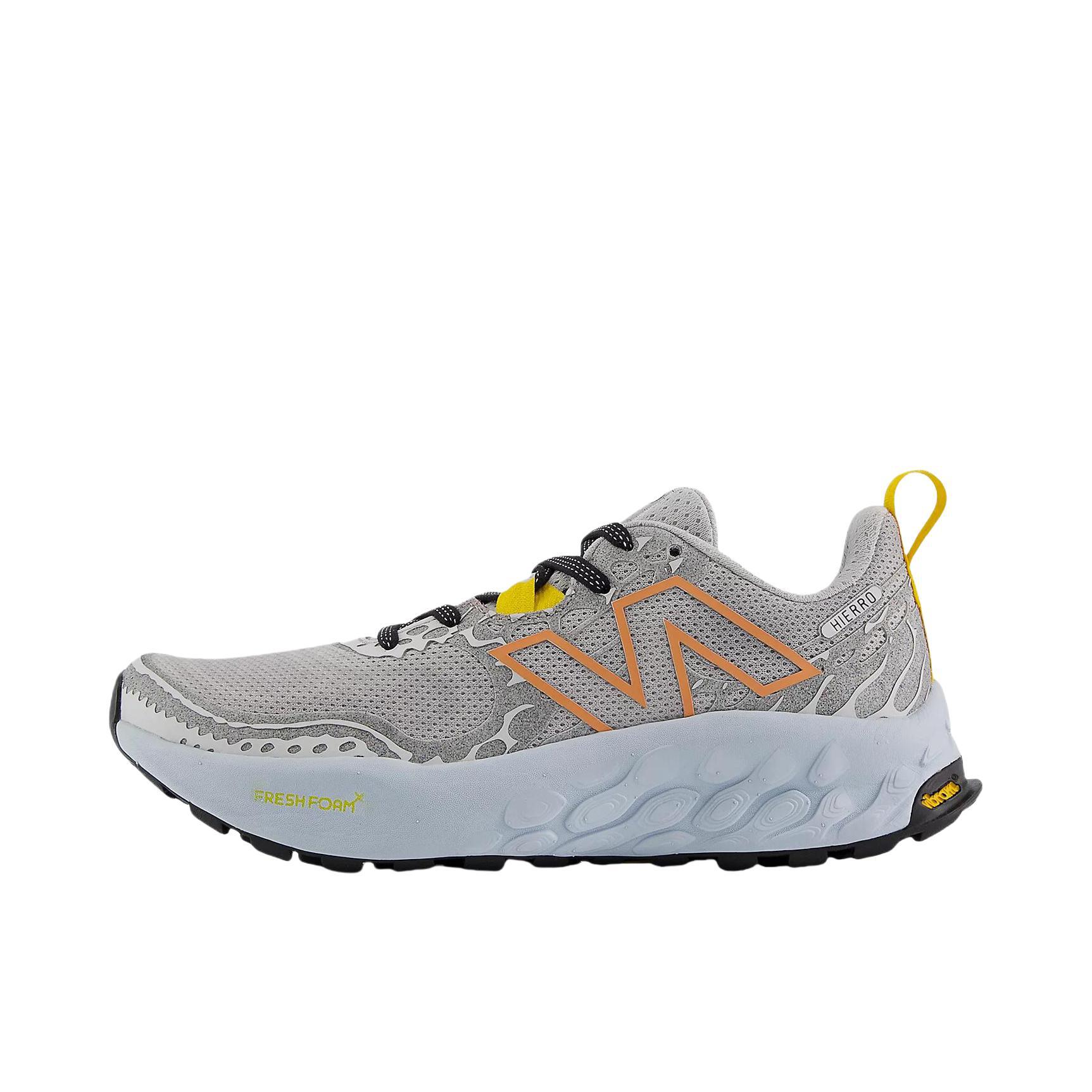 推荐商品：New Balance Fresh Foam X Hierro v8 跑鞋 轻量舒适缓震防滑耐磨轻便低帮圆头百搭时尚 女款/D宽/灰色/白色