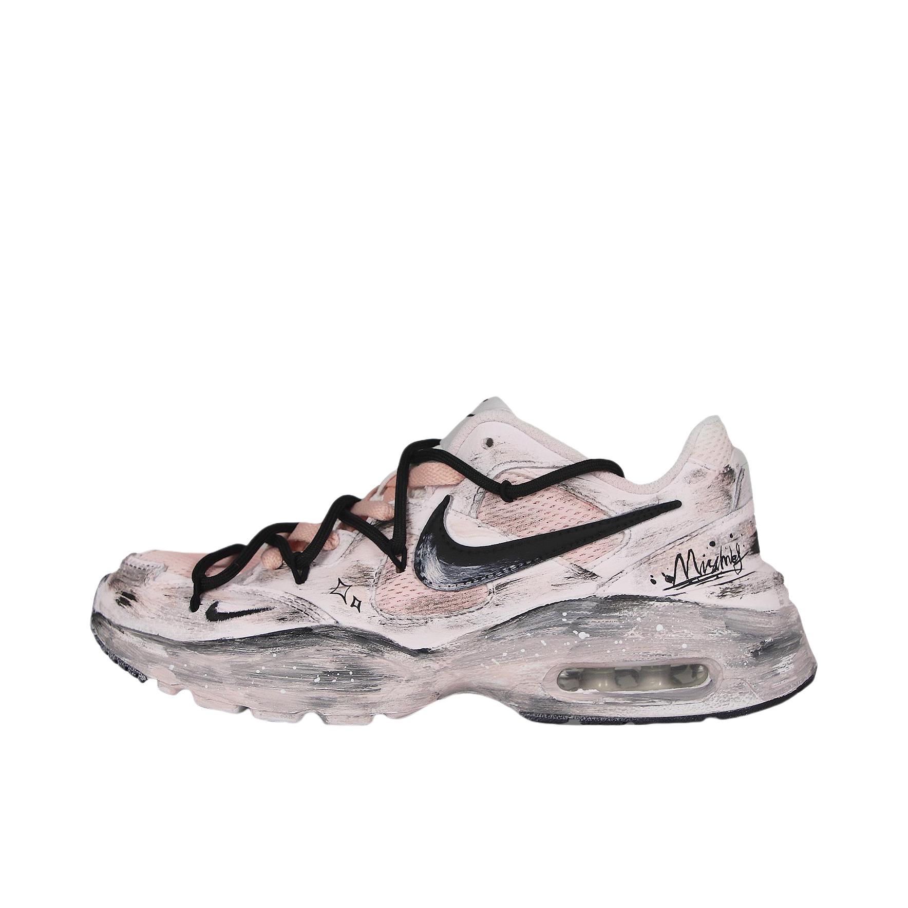 推荐商品：【定制球鞋】Nike Air Max Fusion 支撑 做旧 防滑耐磨 网布透气 防水 织物 时尚潮流 复古休闲 运动风 气垫 脏脏鞋 跑鞋 女款/迷失天使
