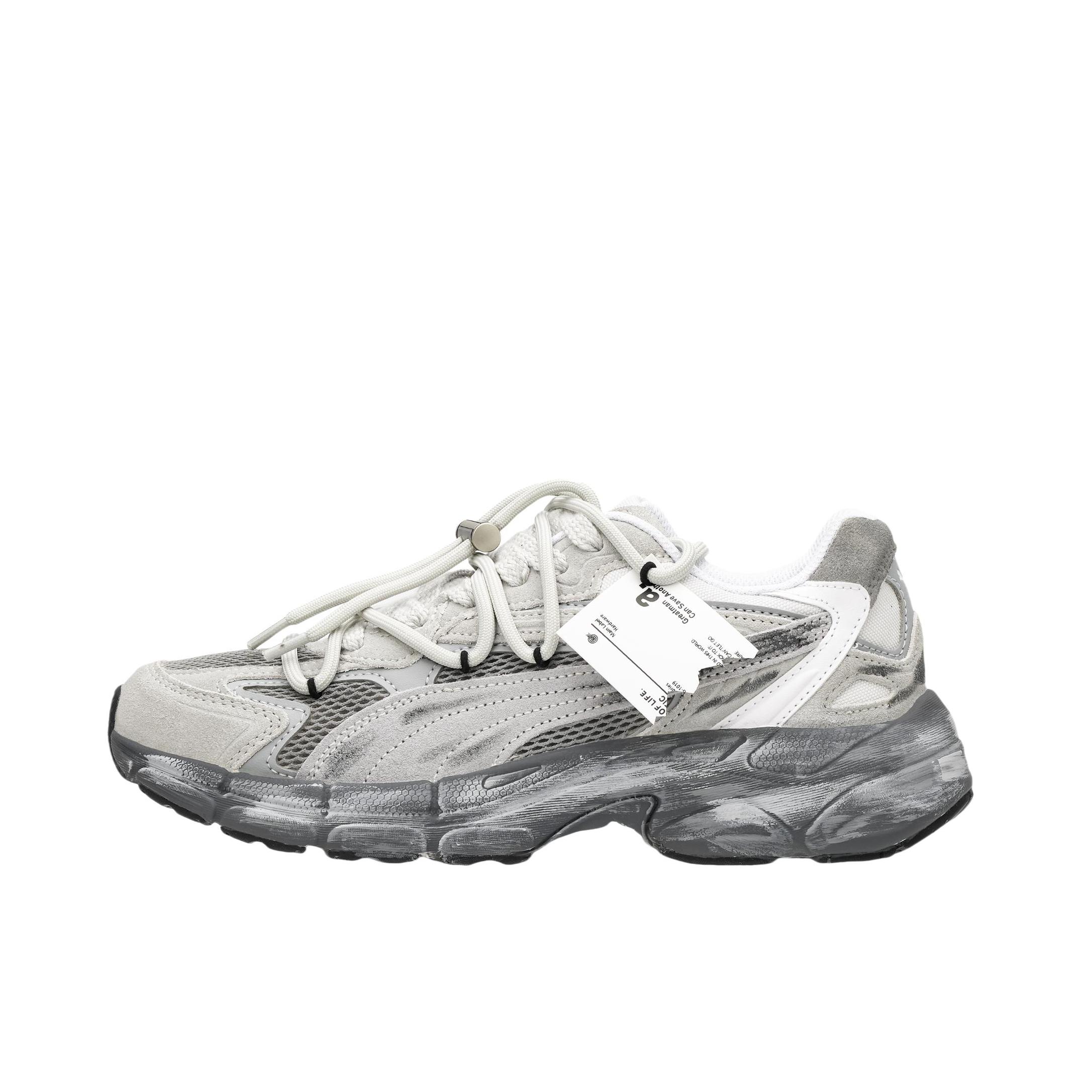 推荐商品：【定制球鞋】Puma/彪马 Tevaris Nitro 户外 防滑耐磨 轻便 脏脏鞋 运动休闲鞋 灰色轨迹