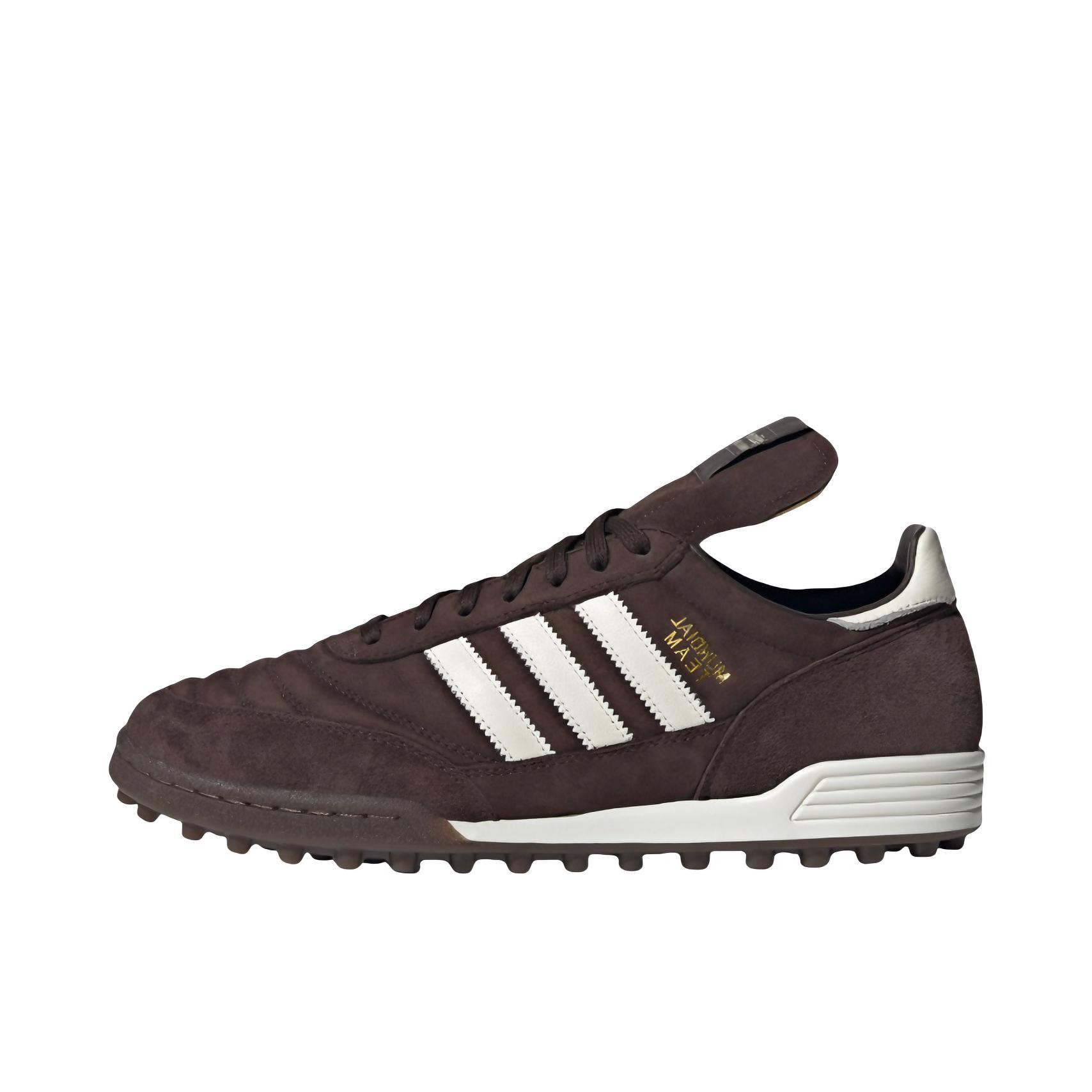 推荐商品：adidas Copa Mundial Team TF 顶级 碎钉 人造草地 防滑耐磨 舒适百搭 专业运动 足球鞋 深棕