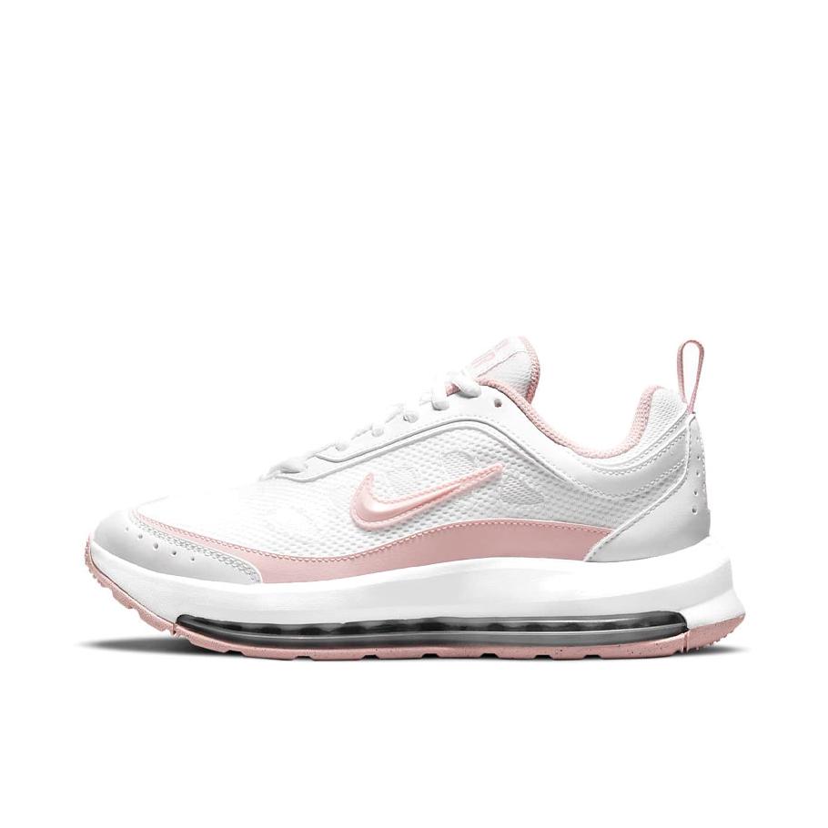 推荐商品：Nike Air Max AP 跑鞋 减震回弹防滑耐磨轻便透气复古百搭织物合成革气垫圆头 白色/粉色