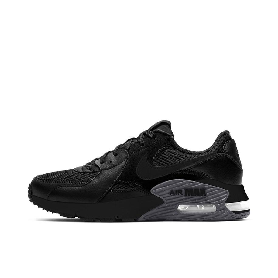 推荐商品：Nike Air Max Excee 跑鞋 防滑耐磨舒适缓震网面透气气垫复古支撑织物合成革圆头贴合抓地 黑色/灰色/黑色