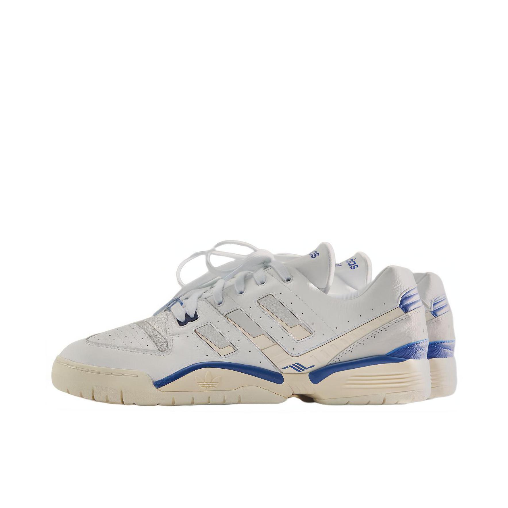 推荐商品：adidas Torsion Comp 防滑耐磨 轻便舒适 运动休闲鞋 Kith Classics联名/白色/蓝色
