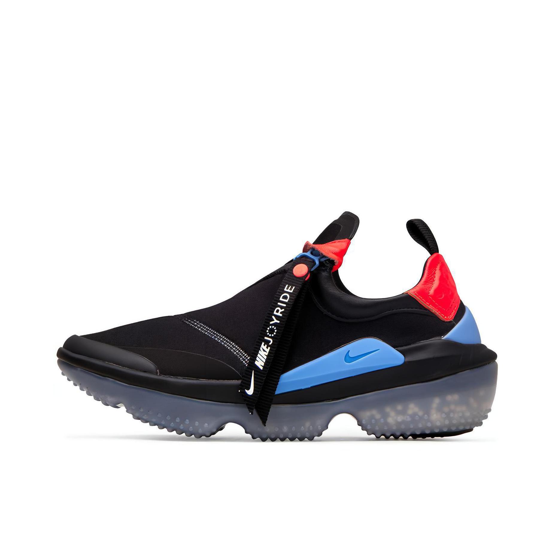 推荐商品：Nike Joyride Optik 跑鞋 颗粒防滑减震轻便舒适透气织物时尚潮流简约 Black/Blue/Red 黑蓝红